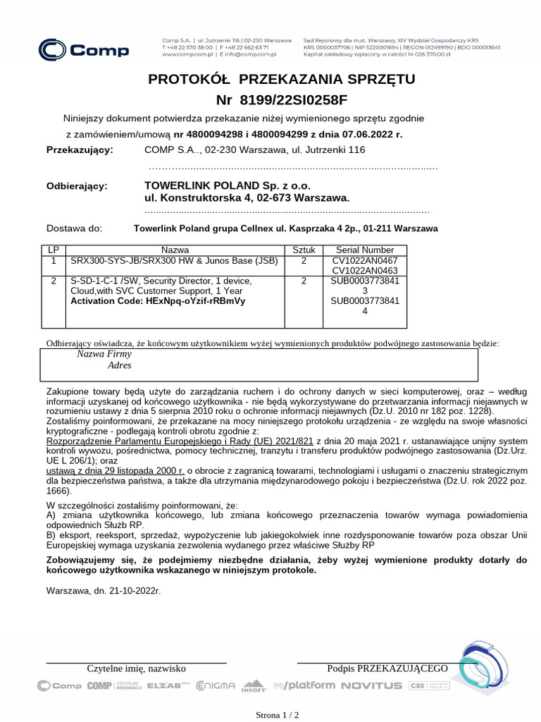 8199 Towerlink WSK | PDF