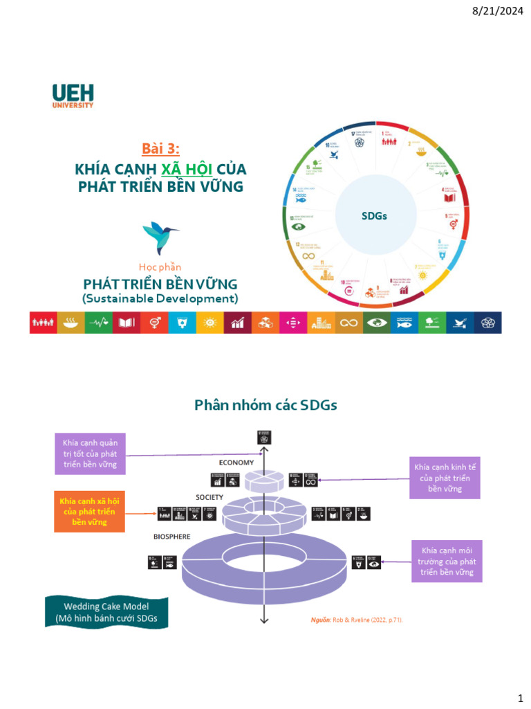Bài giảng 3- Phụ lục 3- Khía cạnh xã hội của SGDs | PDF