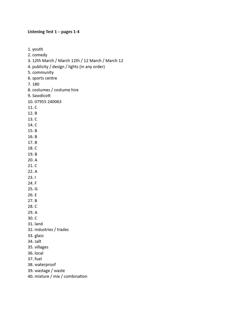 Unit 23 - Answers | PDF