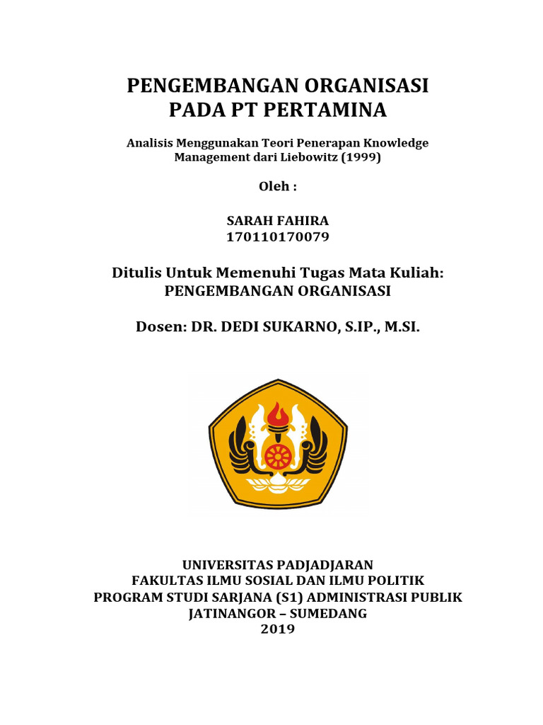 Pengembangan Organisasi Pada PT Pertamin | PDF