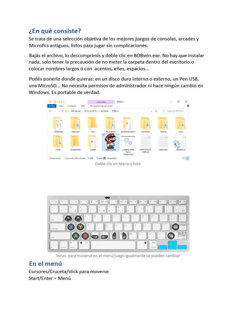 Guía de Configuración para Retrobat | PDF | Archivo de computadora ...