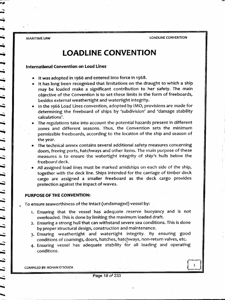 3.loadline Convention | PDF