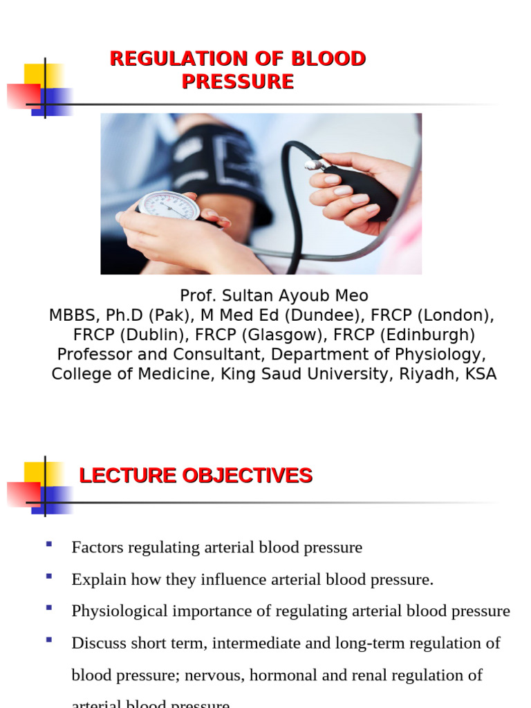 11 - Arterial Blood Pressure Regulation | PDF