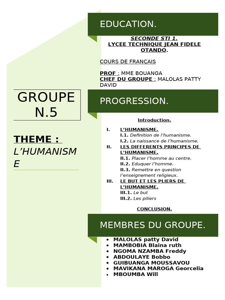 Expose de Francais | PDF