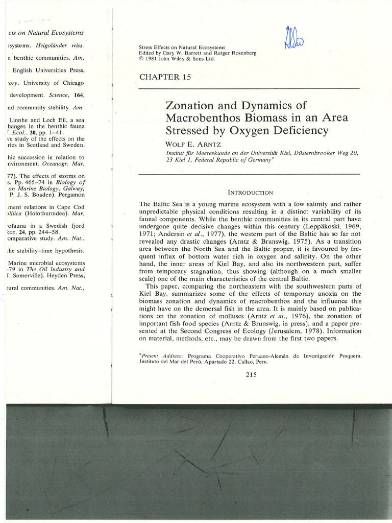 Arntz 1981 Hypoxia Book | PDF