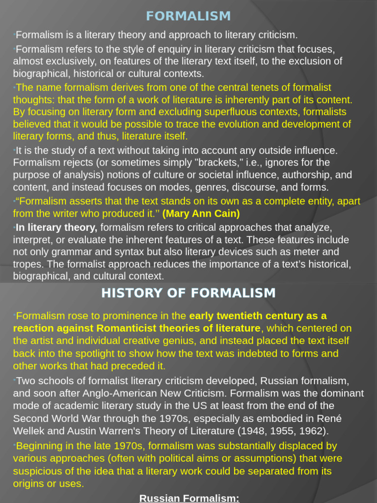 Formalism | PDF