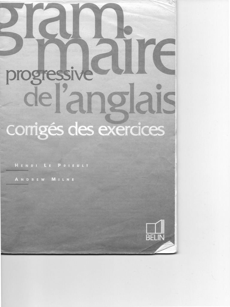 Corrige Exos Grammaire Pdf