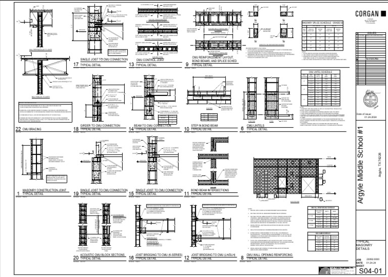 S04-01 - Typical Masonry Details | PDF