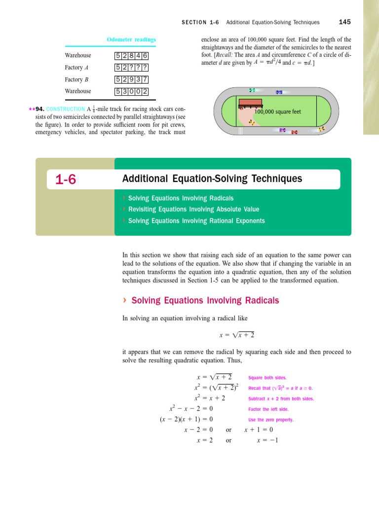 Solving Quadratic and Radical Equations | PDF | Equations | Quadratic ...