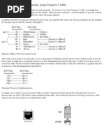 RJ45 Color Coding Guide | PDF | Electrical Connector | Electrical ...
