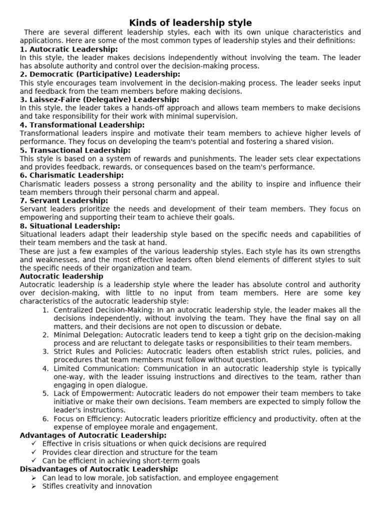 Leadership | PDF