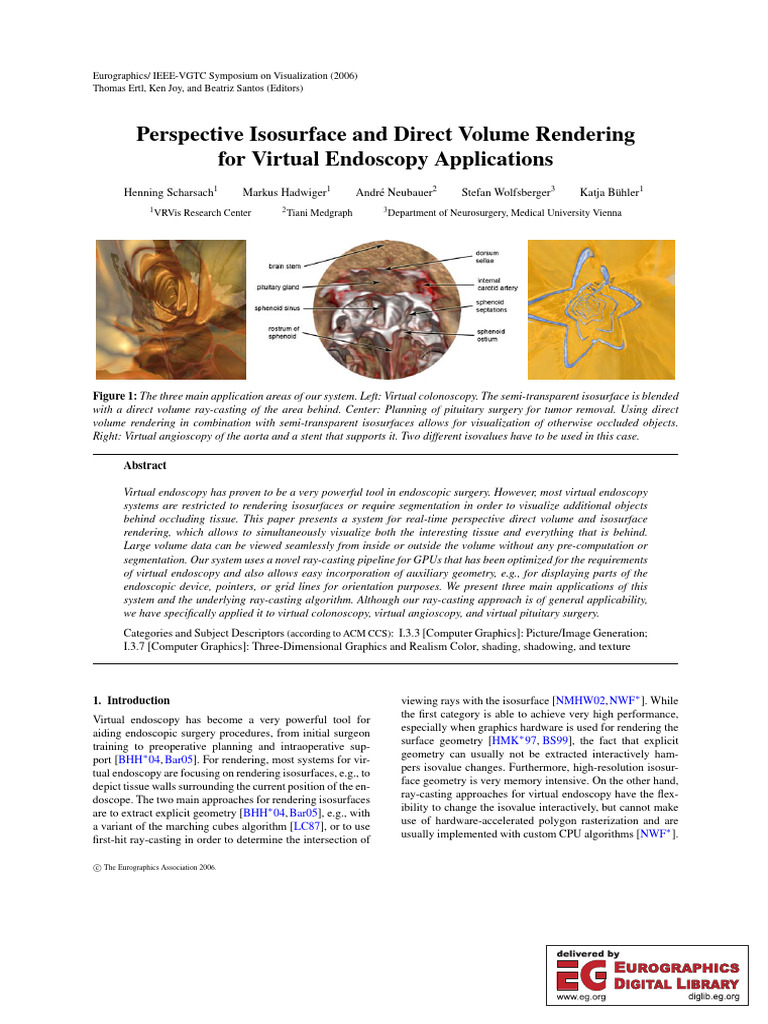 Perspective Isosurface and Direct Volume Rendering For Virtual ...