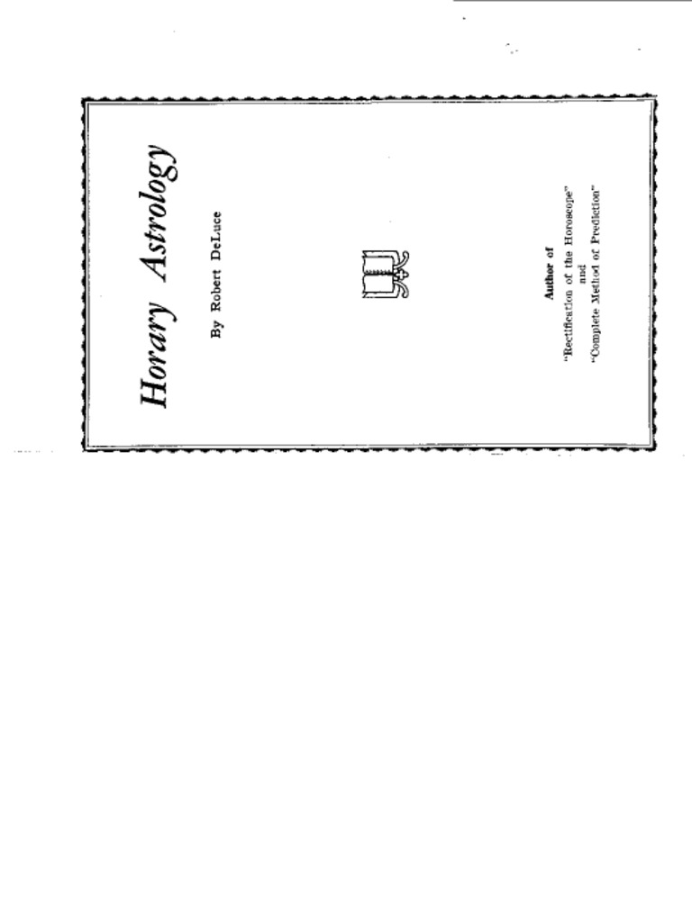 Hora Ry Astrology | PDF