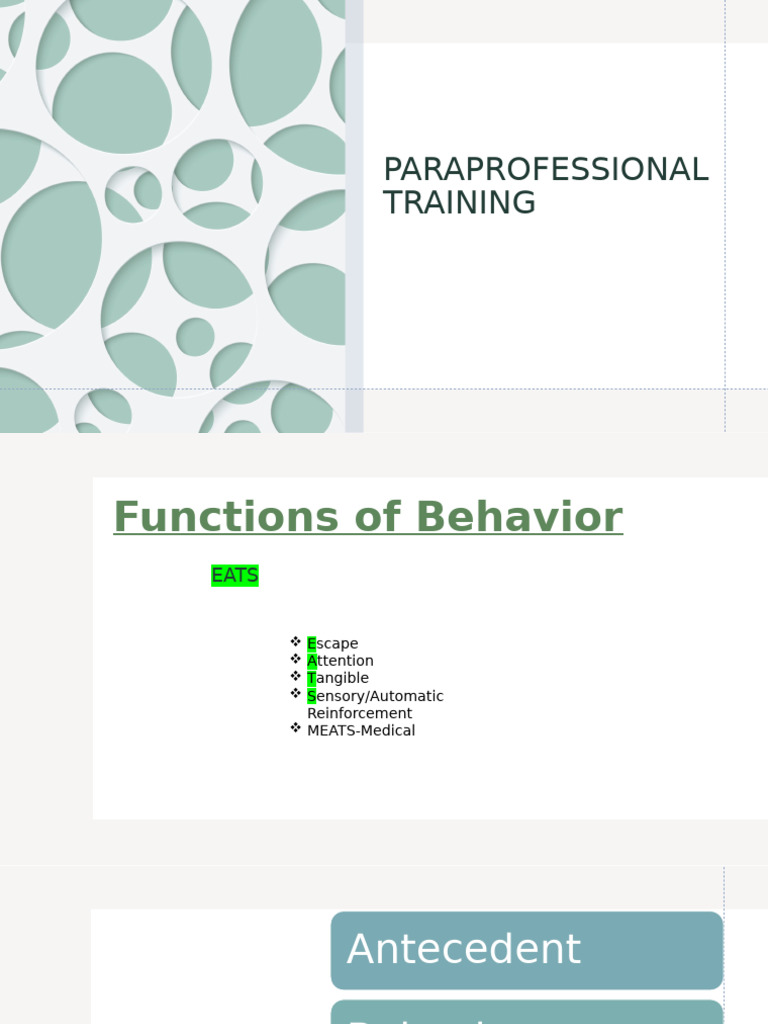 BasicsofABARBTtraining 1 | PDF