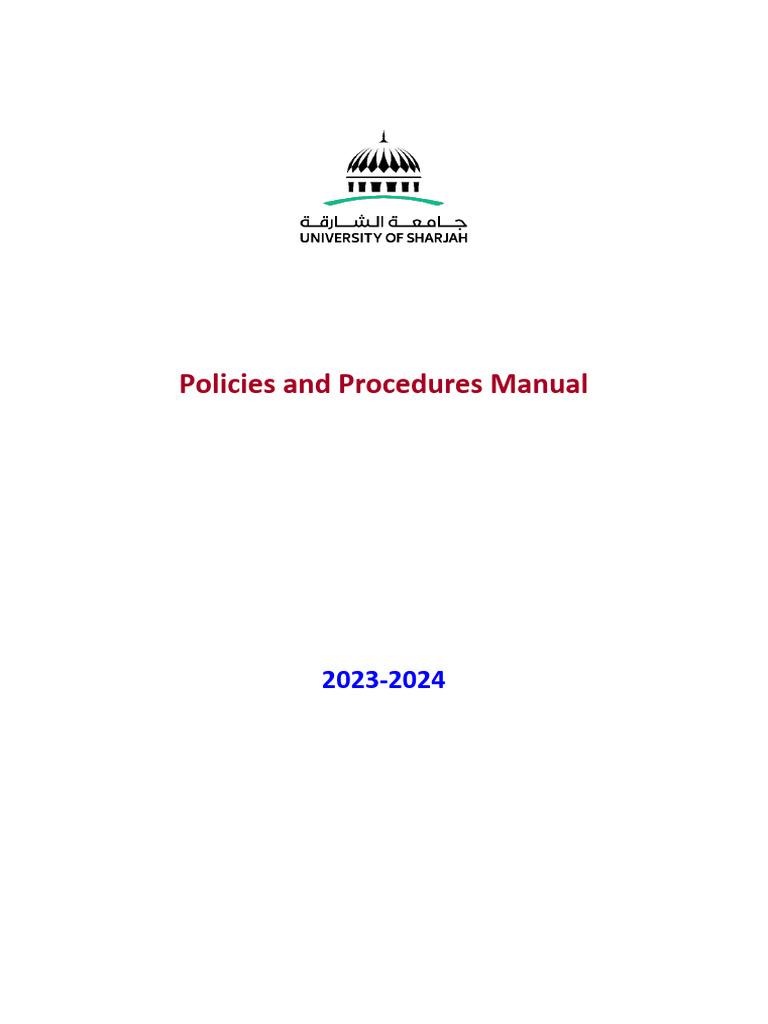 Policies and Procedures Manual | PDF