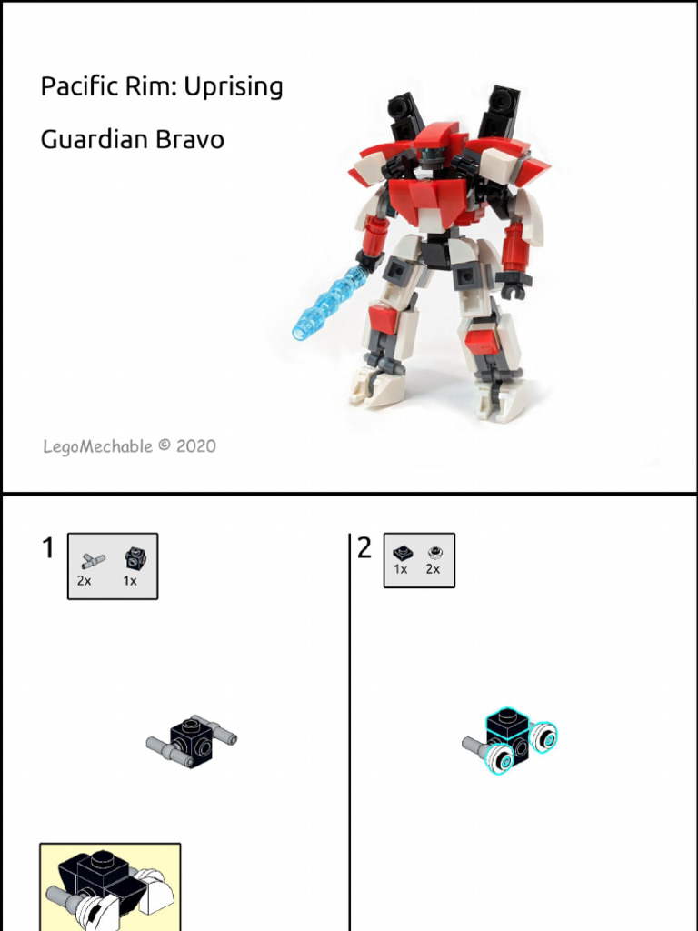 LegoMechable - Moc Build - Guardian Bravo | PDF