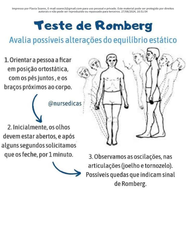 Teste de Romberg | PDF