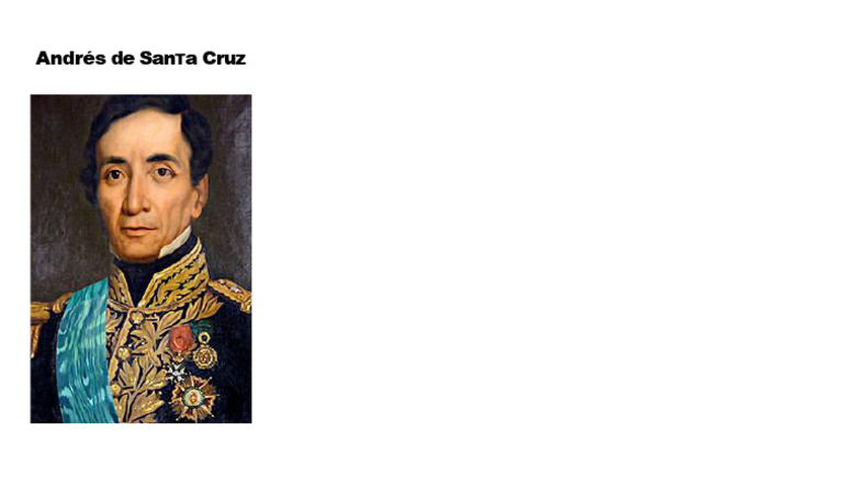 Biografía de Andrés de Santa Cruz | PDF | Historia