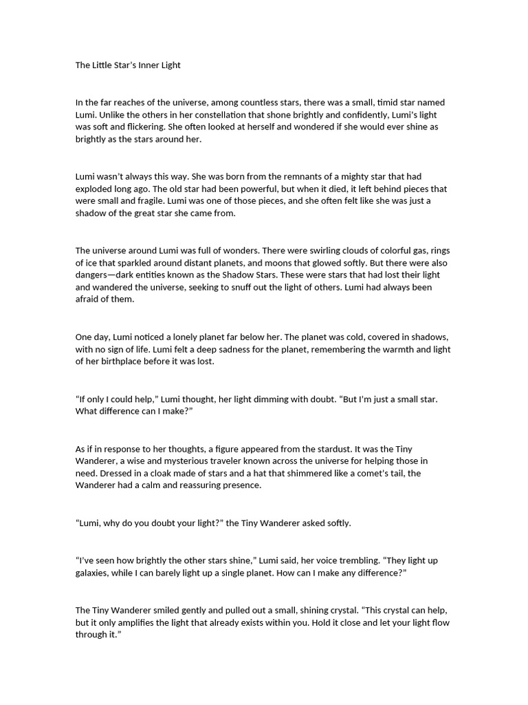 The Little Star Inner Light | PDF