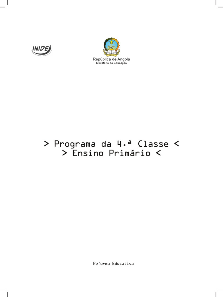 Programa Da 4° Classe | PDF