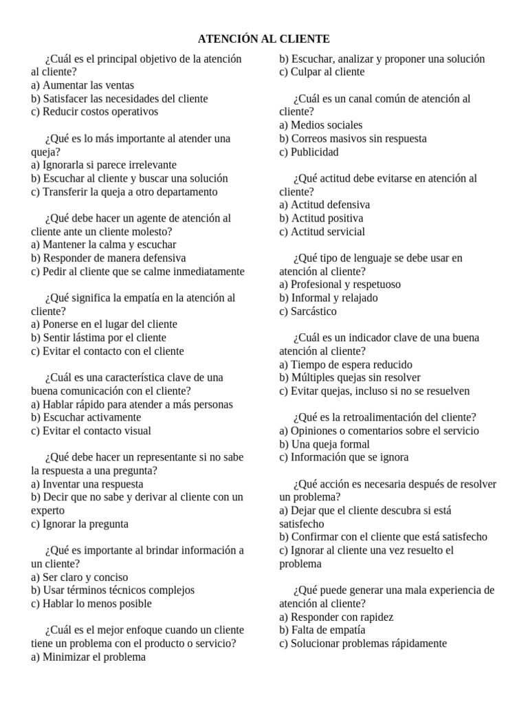 Mejores Prácticas en Atención al Cliente | PDF | Contabilidad | Bancos