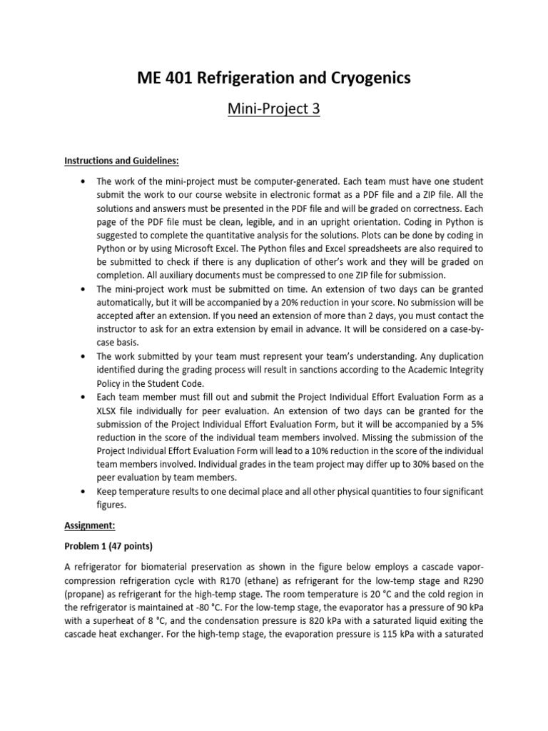 ME 401 - Mini-Project 3 | PDF