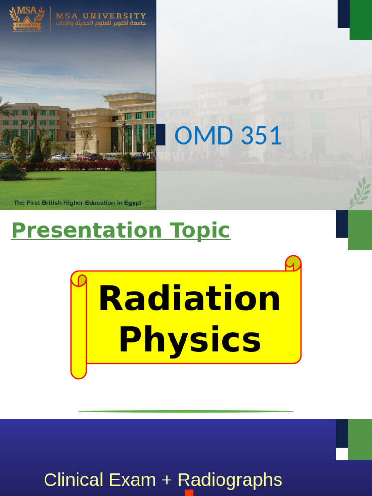 Radiation Physics - Part 1 | PDF