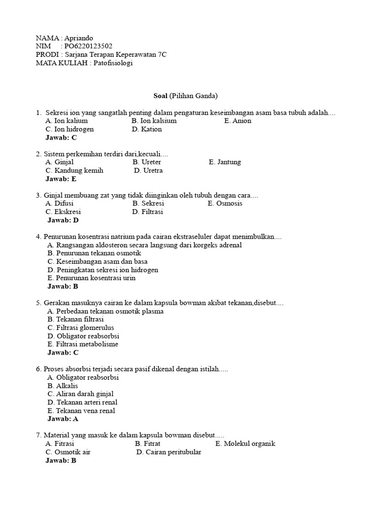 Apriando 7c Tugas Patofisiologi | PDF