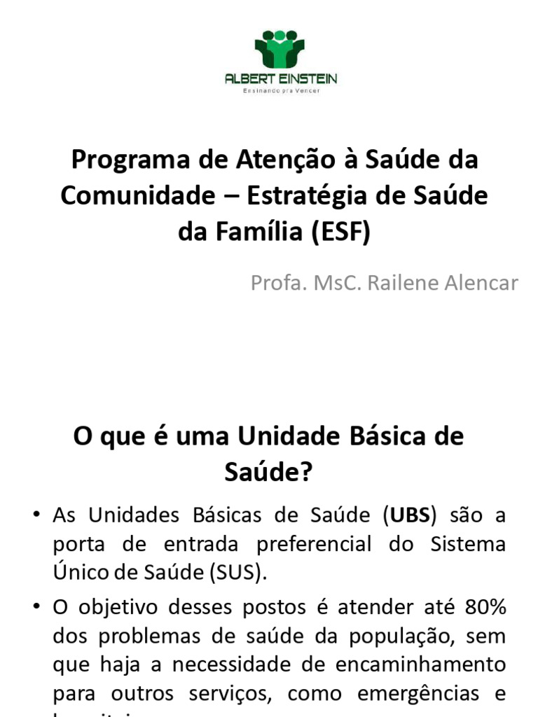 Programa de Atenção À Saúde Da Comunidade - ESF | PDF
