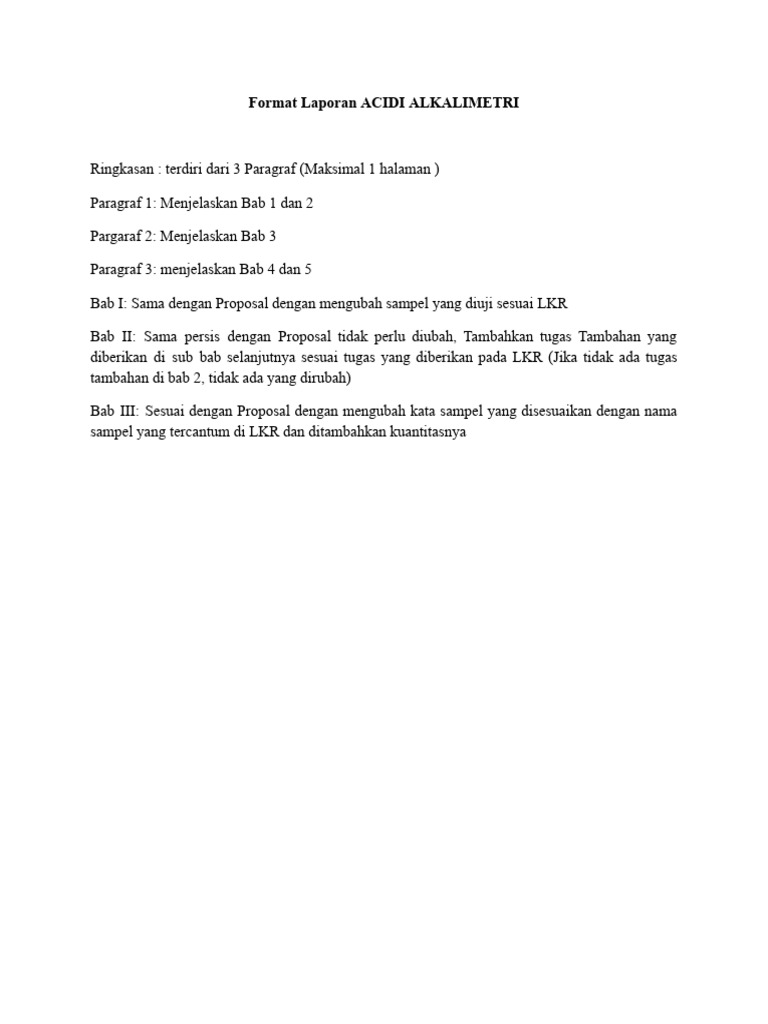 Format Laporan Resmi | PDF
