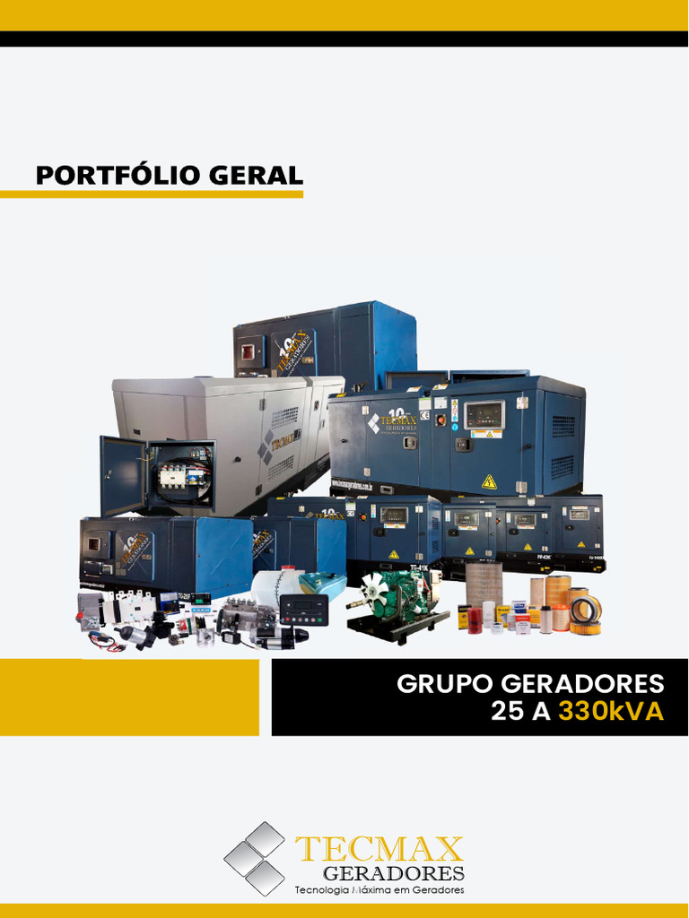 Portfolio-Geradores-Tecmax Rev 180824 Comp | PDF