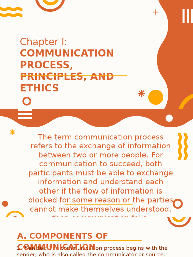 Chapter 1 Communication Process Principles and Ethics | PDF