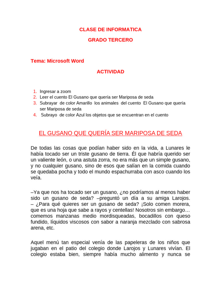 Clase de Informatica | PDF