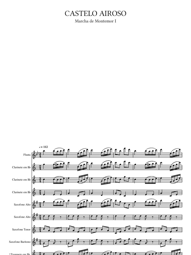 Castelo Airoso Partitura e Partes PDF Castelo Airoso Partitura e Partes PDF