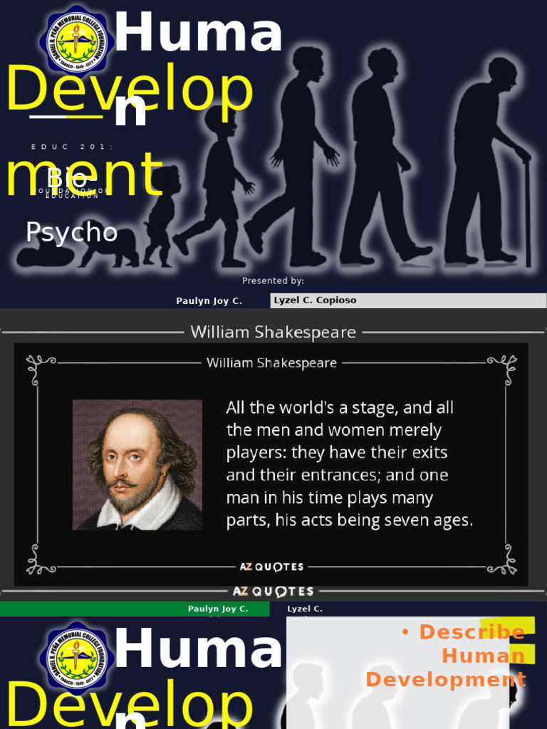 Human Development: Key Stages & Principles | PDF | Adolescence | Learning