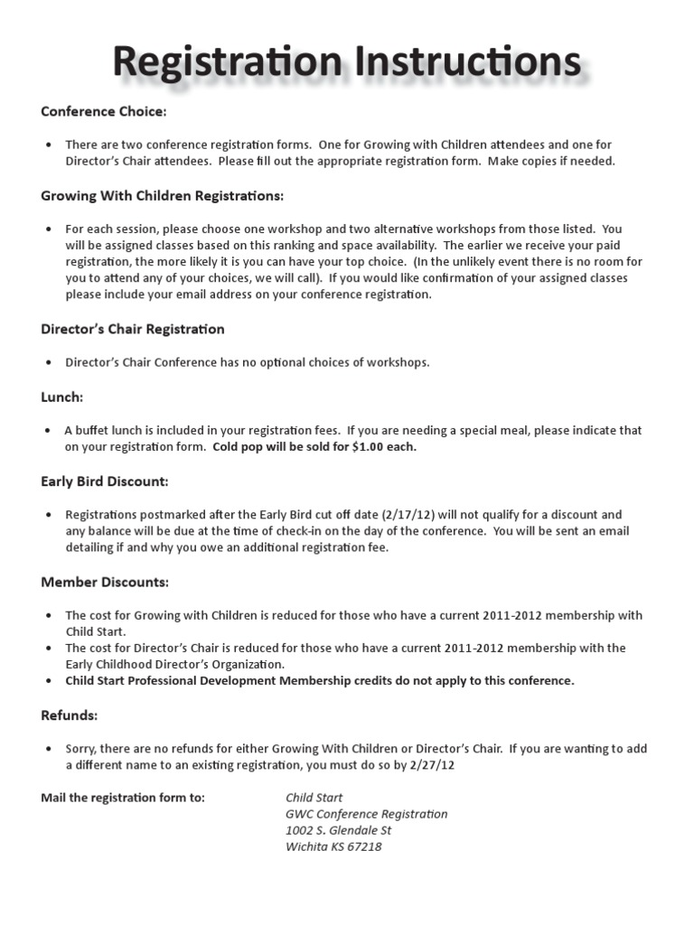 Conference Registration Instructions 2023 | PDF | Service Industries ...