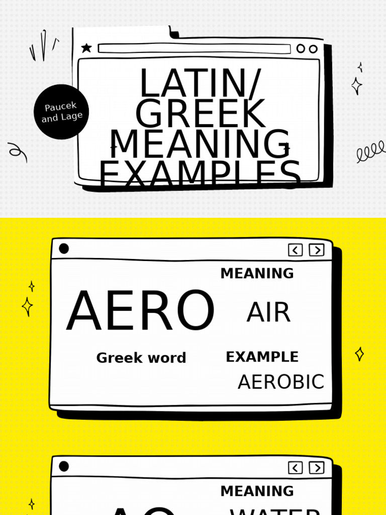 Latin and Greek Word Meanings | PDF | Linguistics | Language Arts ...