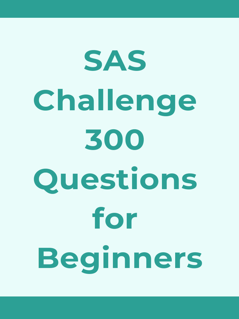 300 sas questions pdf