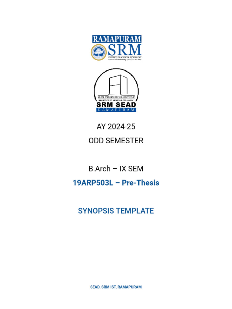 Synopsis Template | PDF