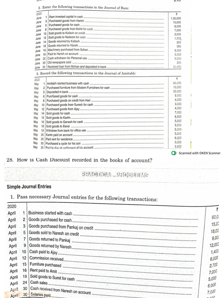 Practice Questions Journal | PDF