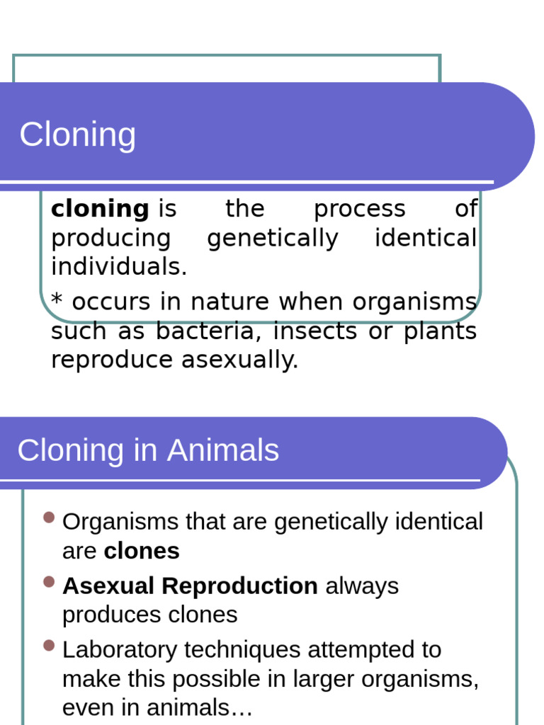 7 Cloning | PDF