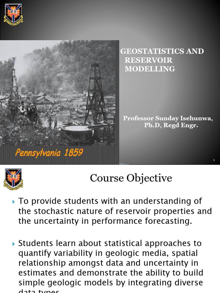 Geostatistics for Reservoir Modelling | PDF | Permeability (Earth ...