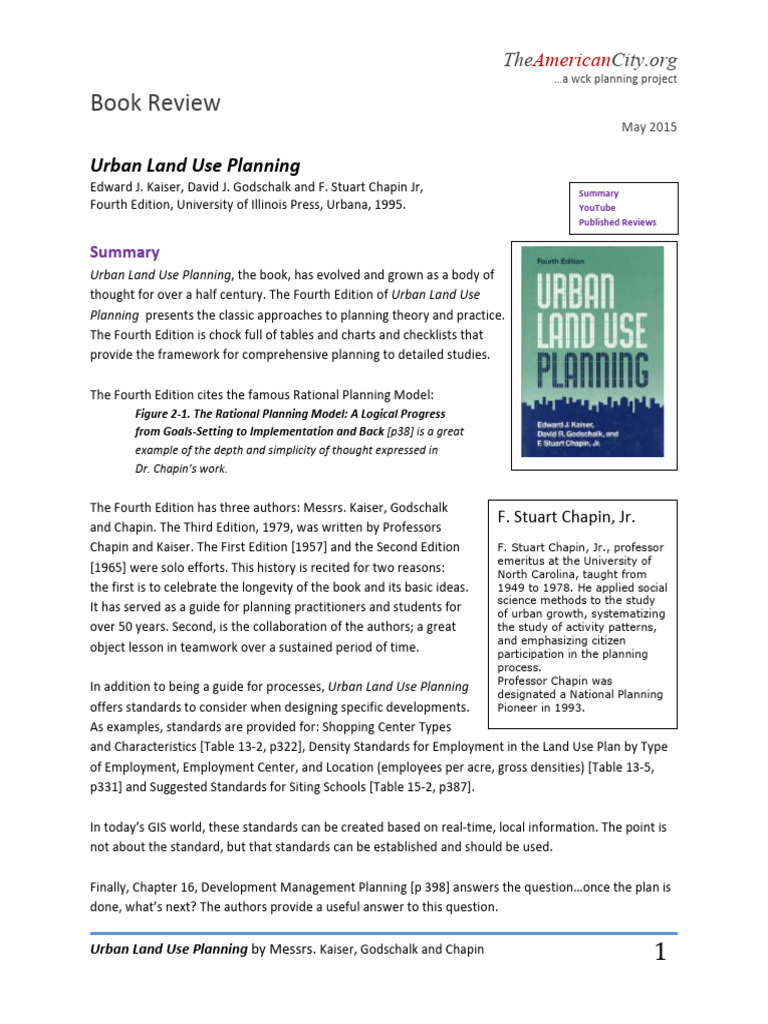 Urban Land Use Planning PDF | PDF