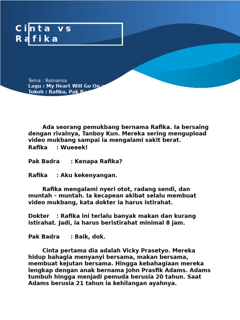 Cinta VS Rafika | PDF