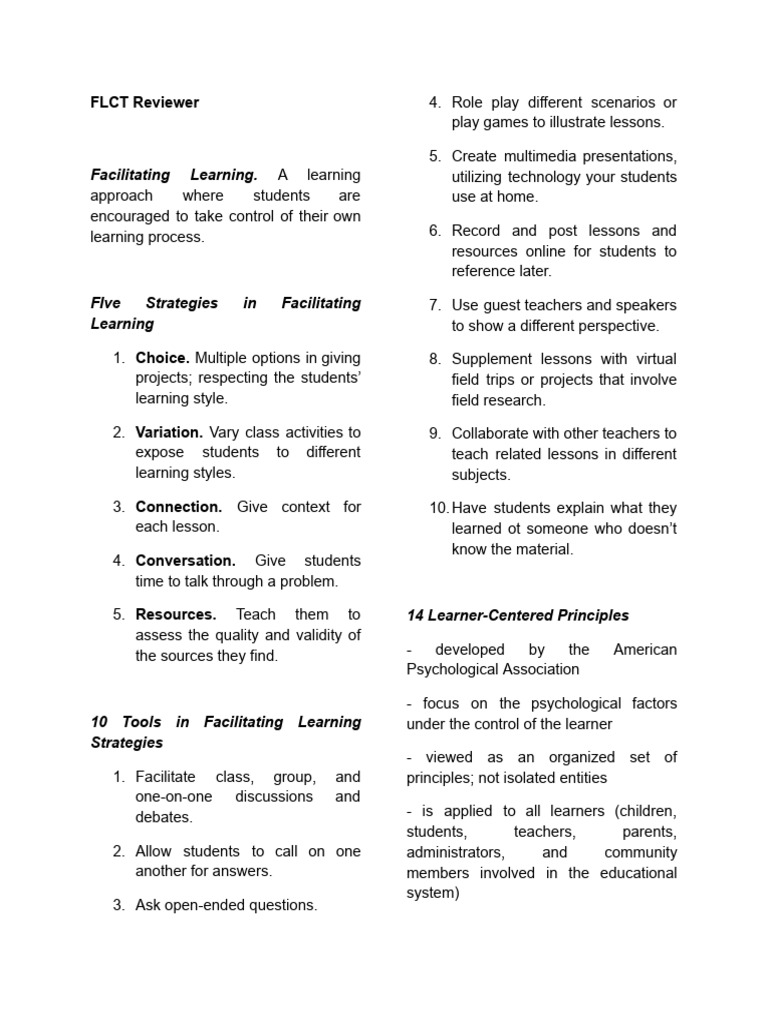 FLCT Reviewer | PDF