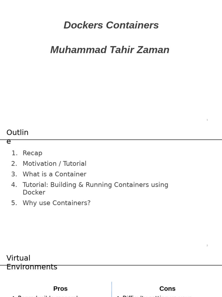 Docker Containers Post Mid | PDF