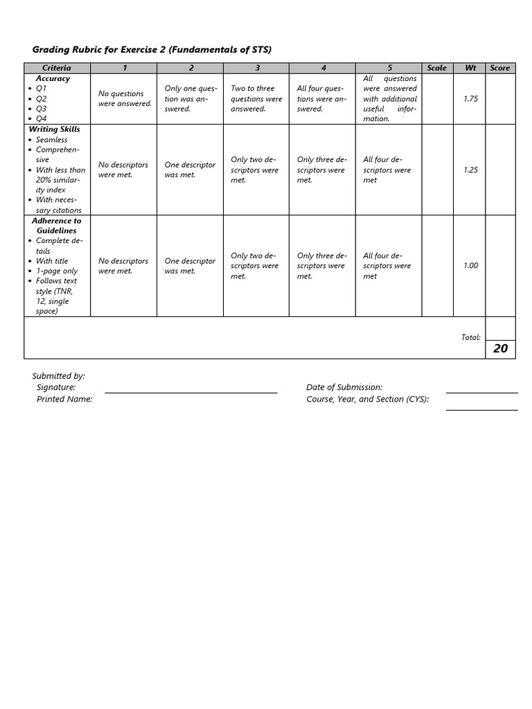 Writing Task 1 Fundamentals of STS | PDF