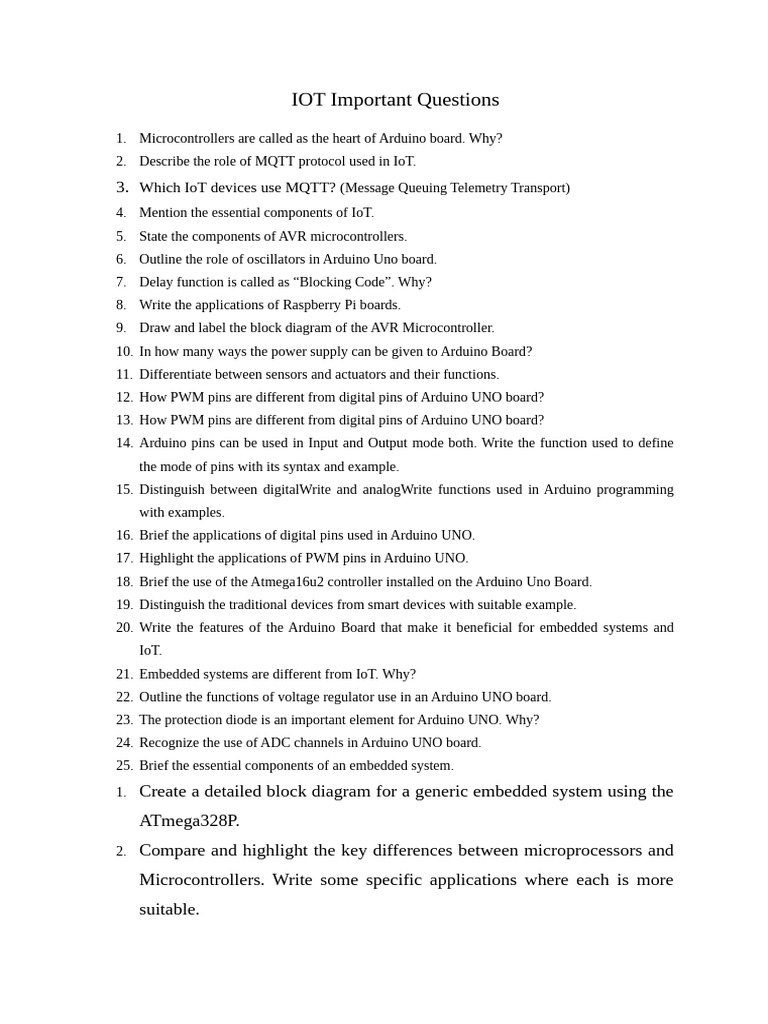 Iot Ipm Questions | PDF