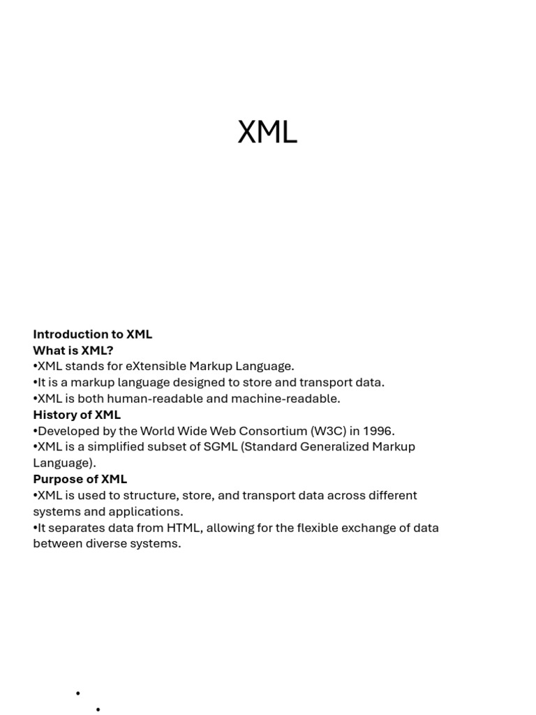 XML Web Technology | PDF