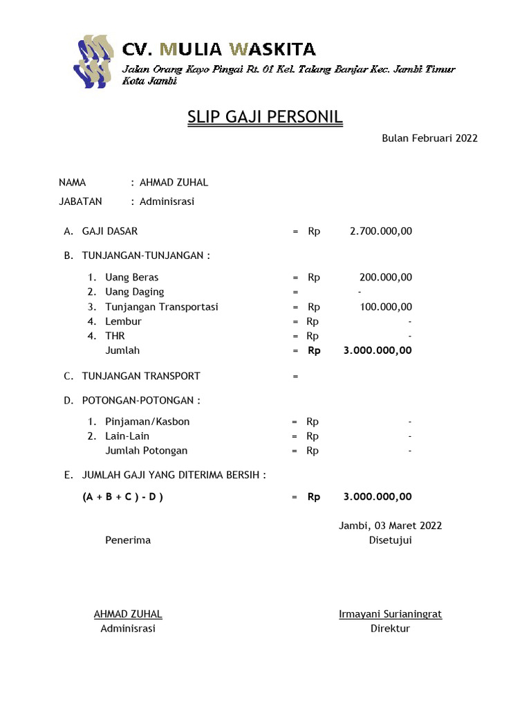Slip Gaji PDF